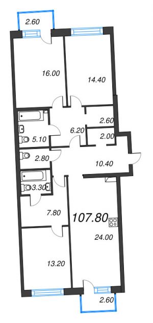 планировка, фото №1