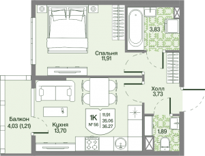 планировка, фото №1