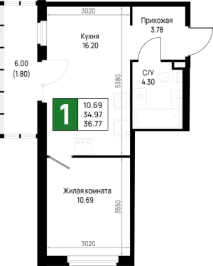 планировка, фото №1