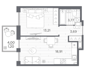 планировка, фото №1