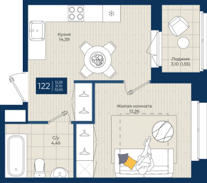 планировка, фото №1