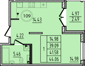 планировка, фото №1