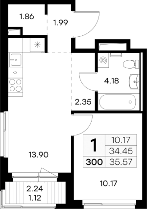 планировка, фото №1