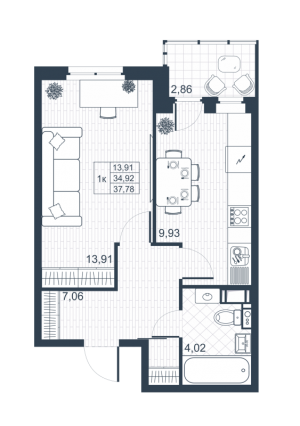 планировка, фото №1