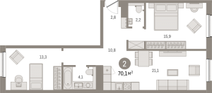 планировка, фото №1