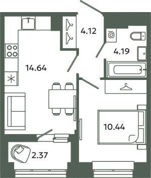 планировка, фото №1