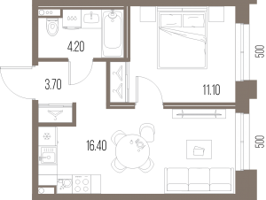 планировка, фото №1
