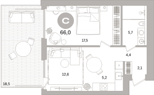 планировка, фото №1