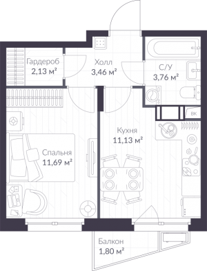 планировка, фото №1