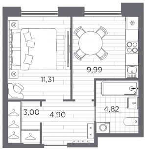 планировка, фото №1