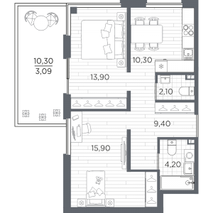 планировка, фото №1