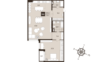 планировка, фото №1