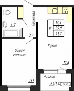 планировка, фото №1