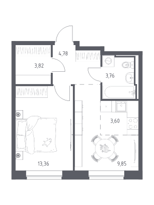 планировка, фото №1