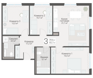 планировка, фото №1