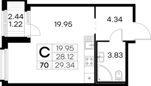 планировка, фото №1