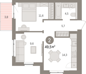 планировка, фото №1