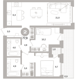 планировка, фото №1