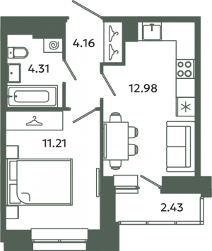 планировка, фото №1
