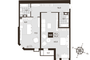 планировка, фото №1