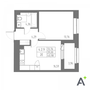 планировка, фото №1