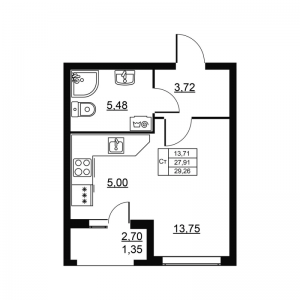 планировка, фото №1